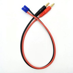 4.0mm Banana Male Plug to EC2/EC3 Male Connector Lipo Battery Balance Charging Cable