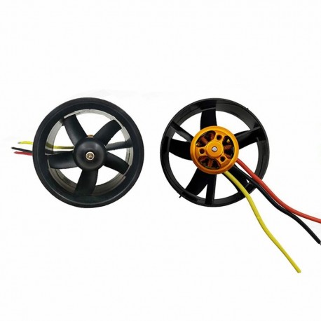 QX-Motor 64mm EDF Unit With QF2611 4500KV Brushless Motor 3S for RC Airplane Jet
