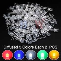 10PCS 5mm LED Diode F5 Assorted Kit