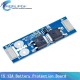 1S 3.7V 12A li-ion BMS PCM battery protection board
