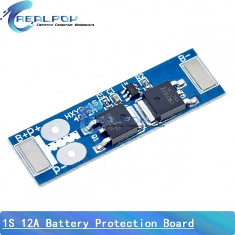1S 3.7V 12A li-ion BMS PCM battery protection board