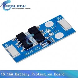 1S 3.7V 16A li-ion BMS PCM battery protection board