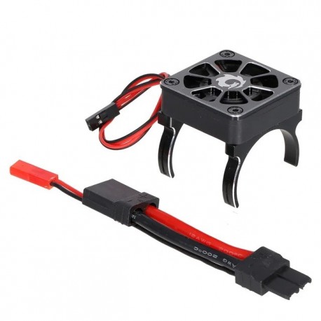RC model accessories electric car brushless carbon brush motor radiator cover+cooling fan for TRX-4 SCXI10 RC4WD