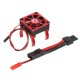 RC model accessories electric car brushless carbon brush motor radiator cover+cooling fan for TRX-4 SCXI10 RC4WD