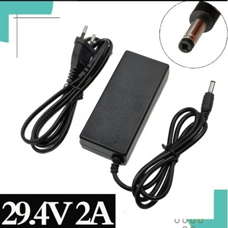 29.4V2A 18650 Lithium Battery Charger DC 5.5*2.1mm