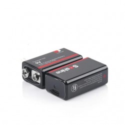Soshine 9V 1000mAh USB Lithium-ion Batteries 9V 6F22 Li-po Battery