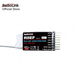 Radiolink RC Parts R8EF 8 Channel SBUS PWM PPM Receiver Accessory for T8FB RC4GS RC Transmitter Remote Control Boat Receiver