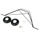 Dancing Wings Hobby 40 Class Landing Gear With Wheels Spare Parts Set for RC Airplane