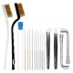 KINGROON 3D Printer Cleaner Tool Copper Wire Brush Toothbrush Nozzle Cleaning Needle