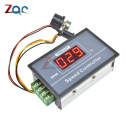 30A DC 6V 12V 24V 48V PWM Motor Speed Controller LED Digital Display 0-100% Adjustable Voltage Regulator