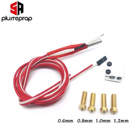 3D printer parts 3D Volcano hot end eruption pack kit/set heater block+nozzle pack for 3D Printer filament 1.75