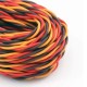 Twisted servo wire 1mtr (R/B/O) 22AWG