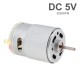 RS380 Steel Material DC Motor 5V 5500RPM Micro Motor with Shield Ring