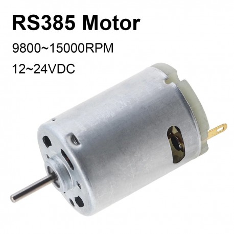 RS385 DC Motor 12V 24V 15000RPM High Speed Micro Motor for Household Appliances