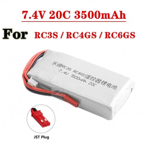 2S 7.4V 3500mah Lipo Battery For Radiolink RC3S RC4GS RC6GS Transmitter Li-Polymer With JST Plug