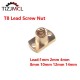 T8 Lead Screw H Nut Flange Brass Nut Pitch 1mm/2mm Lead1/2/4/8mm Trapezoidal Lead Screw Nut