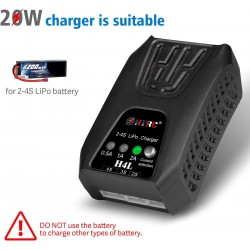 HTRC H4L Mini Cell 20W Balance Charger RC Toy Charge Battery Charger for 2-4S