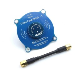 GEPRC Triple Feed Patch-1 5.8GHz 9.4DBi CP FPV Antenna PR-SMA Male/SMA Male