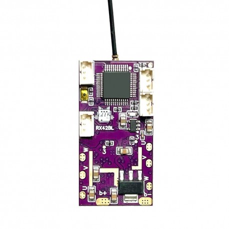 Multi Protocol Long Range Receiver Built-in Dual 12A BLHeli Brushless ESC with BEC for Flysky i6 i6X