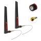 2pcs 12dBi Dual Band WIFI Antenna 2.4G 5.8G RP SMA Male Universal Aerial