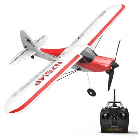 VolantexRC Sport Cub 500 761-4 500mm Wingspan 4CH One-Key Aerobatic Trainer RC Glider Airplane RTF Built In 6-Axis Gyro
