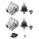 2 Sets Differential And Gear box for Wltoys 144001 144002 1/14 4WD 124018 124019