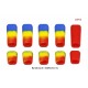 10 PCS LDARC Rubber Anti-slipping Stick Switch Cap Bule Red for Frsky X9D Plus Flysky JR Radio Transmitter RC Models Spare Part