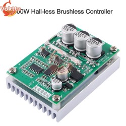 500W DC 12-36V DC Brushless Motor Speed Controller Hall Free Motor Driver Board