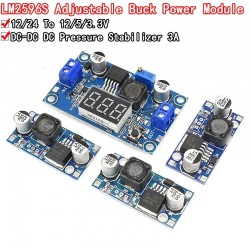 LM2596 DC DC Step Down Converter Voltage Regulator LED Display Voltmeter 4.0~40 to 1.3-37V Buck Adapter