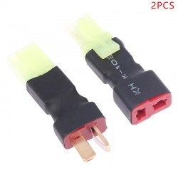 2PCS Deans T To Mini Tamiya Plug Female Male Adapter Connector