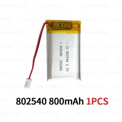 802540 Li Po Battery 3.7V 800mAh