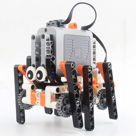 Block Accessory Set + Power Group Technical Crawling Car Stair Climber Spider Walker Robot With Motors Model DIY