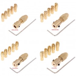 7Pcs/set Mini 0.5mm-3.0mm Electric Motor Shaft Drill Chuck Fixture Small To Drill Bit Micro Chuck