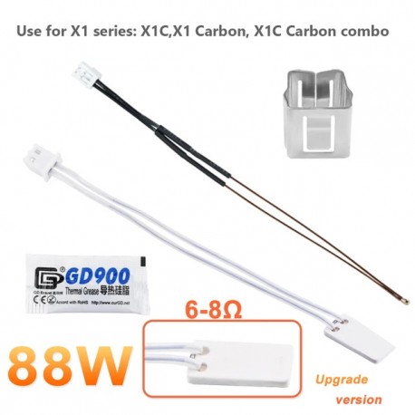 for Bambu lab BambuLab X1 X1 upgrade Ceramics Heater Thermistor