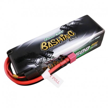 Gens ace bashing series 5500mAh 11.1V 50C 3S1P HardCase car Lipo Battery with T-plug