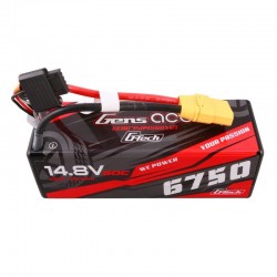 Gens ace G-Tech Hardcase 6750mAh 14.8V 60C 4S1P Lipo Battery with XT90 Plug