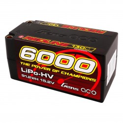 Gens ace Redline 1.0 6000mAh 4S2P 15.2V 130C HardCase 69 HV LiPo Battery