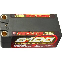 Gens ace Redline 1.0 6100mAh 2S2P 7.4V 130C HardCase 71 LiPo Battery