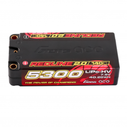 Gens ace Redline 2.0 Series 5300mAh 2S2P 7.6V 140C HardCase HV Lipo Battery Pack with Hardcase 64