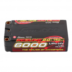 Gens ace Redline 2.0 Series 6000mAh 2S2P 7.6V 140C HardCase HV Lipo Battery Pack with Hardcase 63