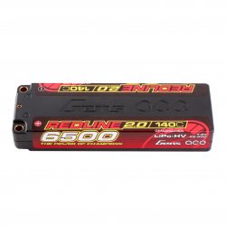 Gens ace Redline 2.0 Series 6500mAh 2S 7.6V 140C HardCase HV Lipo Battery Pack with Hardcase 57