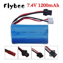 2S 7.4 V Li-ion 1200mah 14500 Battery for RC toys Cars Tanks Robots