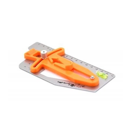 Lightning Helicopter Pitch Gauge with Bubble Level - 600 size