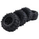 4Pcs Large Tire Widening Tyre Wheel For Wltoys 144001 124016 124018 124019 12428 Haiboxing 16889