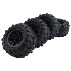 4Pcs Large Tire Widening Tyre Wheel For Wltoys 144001 124016 124018 124019 12428 Haiboxing 16889