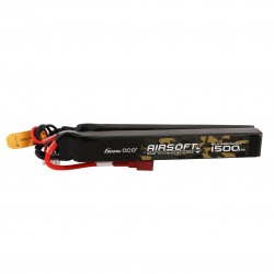 Gens ace 25C 1500mAh 3S1P 11.1V Nunchuck 2X Airsoft Gun Lipo Battery with T Plug