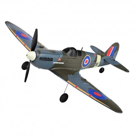 TOPRC HOBBY Mini Spitfire 450mm Wingspan 2.4GHz 4CH EPP 6-Axis Gyro One-Key U-Turn Aerobatic Scaled Warbird RC Airplane RTF