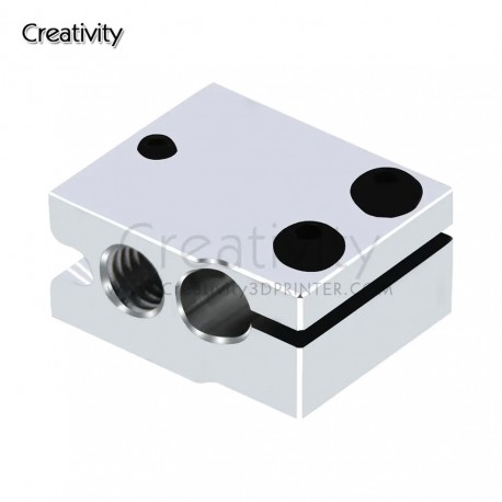 1Pc 3D Printer Parts Volcano Heater Brass Block for E3D Volcano Hotend Thermistor Sensor PT100