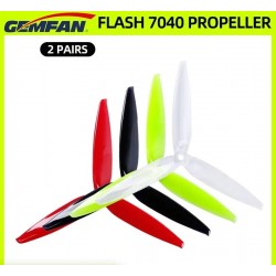 2Pairs 4PCS Gemfan Flash 7040 7X4X3 3-Blade PC Propeller for RC FPV Freestyle