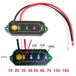 1-16S Battery Meter Capacity Monitor Digital Battery Indicator Lithium-ion Battery Indicator